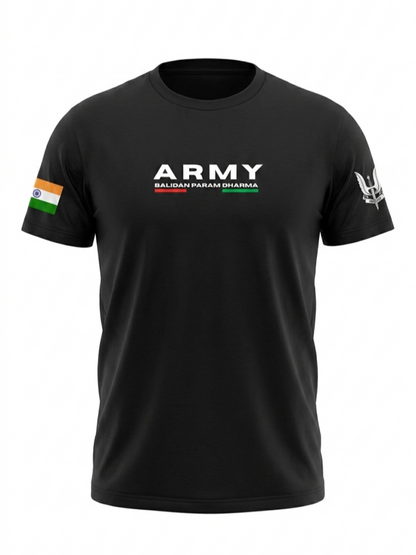 ARMY BALIDAN SIGNATURE COTTON T-SHIRT