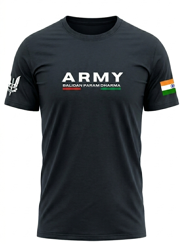 ARMY BALIDAN SIGNATURE COTTON T-SHIRT