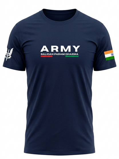 ARMY BALIDAN SIGNATURE COTTON T-SHIRT
