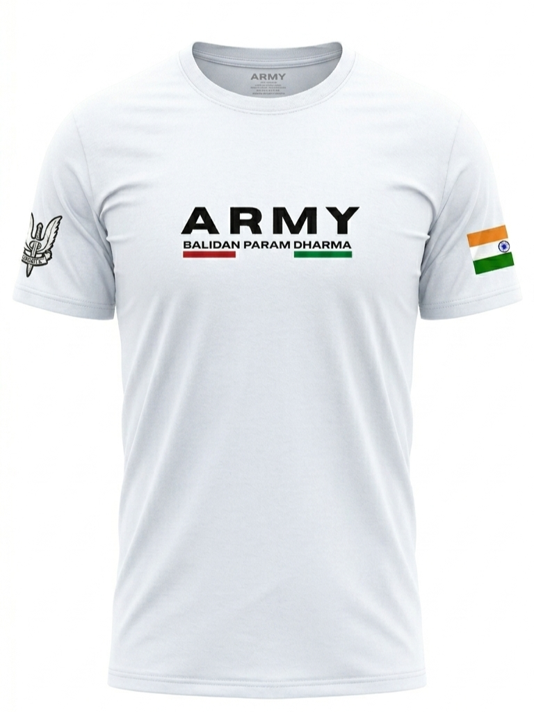 ARMY BALIDAN SIGNATURE COTTON T-SHIRT